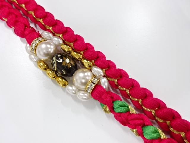 JAPANESE KIMONO / HAND-TIED OBIJIME CORD FOR FURIOSDE 